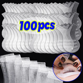 Transparent Y Shape Lash Lift Brush Reuseable Plastic Graft Perm Mini Comb Makeup Eyelash Brushes 3D Curler Brush Tool Accessory 1