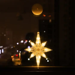 Warm LED Christmas Ornaments Hanging Lights for Home and Bedroom Décor (North star)
