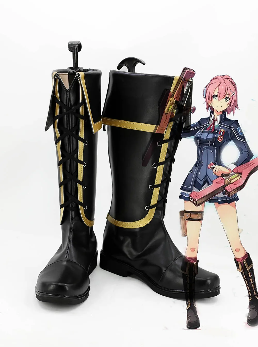 eiyuu-densetsu-cosplay-botas-sen-no-kiseki-3-the-legend-of-heroes-trilhas-de-sapatos-de-aco-frio