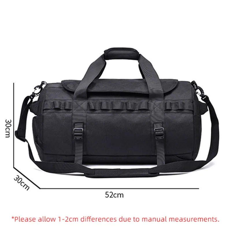 Fitness Gym Bag for Men Travel Handbag Backpack Large Capacity Nylon Trip Carry-on Crossbody Weekender Dry Wet Sports Bags