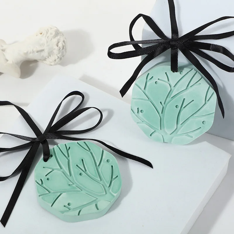 

Solid Scented Wax Tablets Car Pendant Solid Balm Flameless Aromatherapy Air Freshener Lasting Fragrance Home Decoration