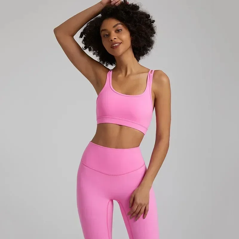 Women Wireless Push Up Sport Bra Yoga Clothing Padded Workout Bras Fitness Vest Train Top Gym Bra and Inner Wear Fashion Outfits