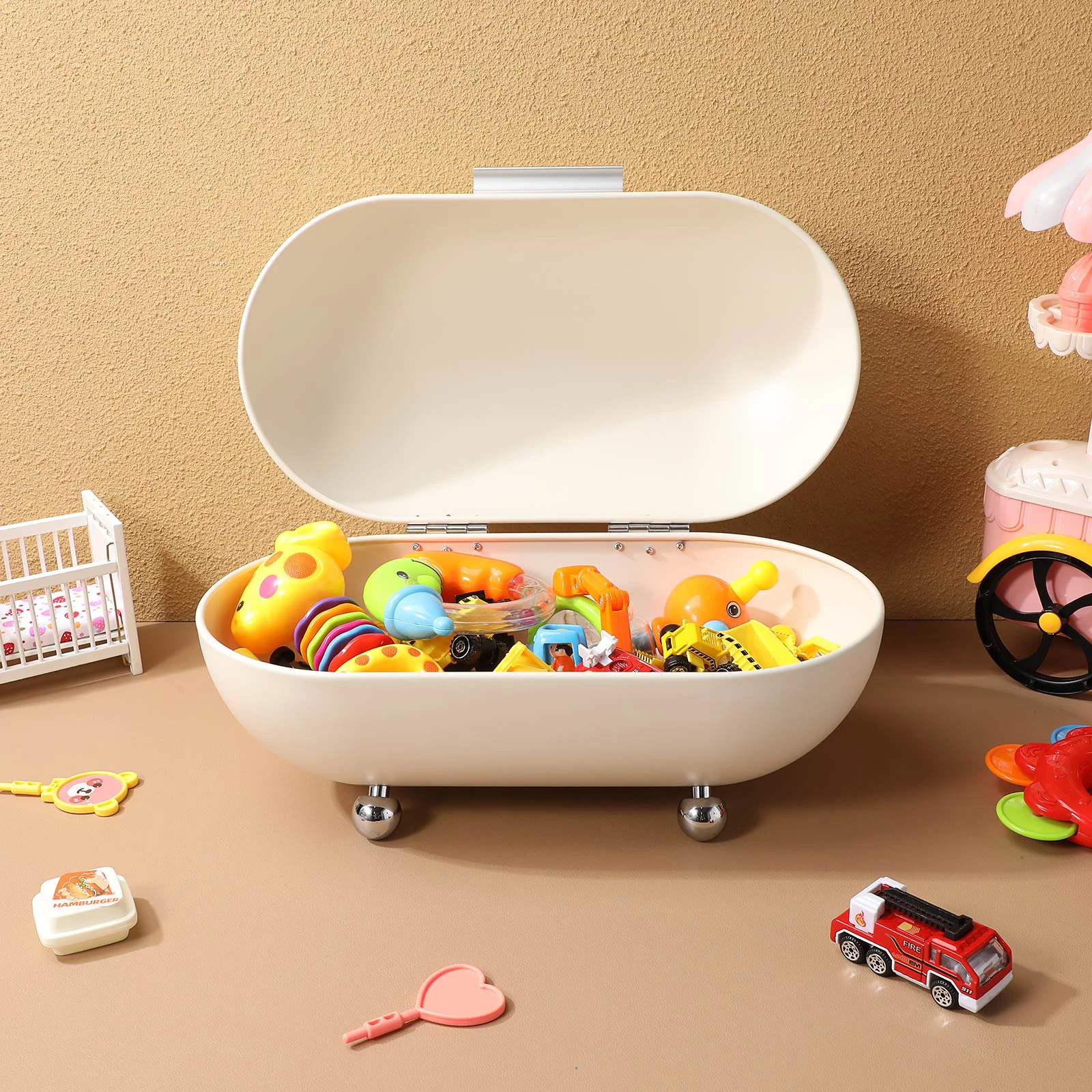 Milk White Iron Material Desktop ganizer Bread Box Kitchen Tool Retro Food Holder Metal Containers Bread Container Storage