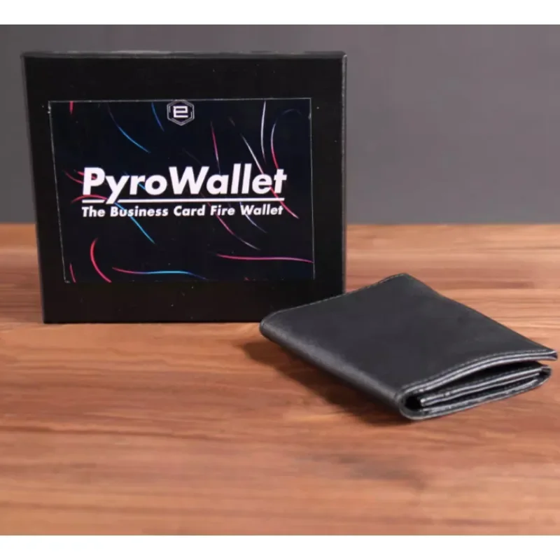 PYRO 마술 트릭 지갑, 마술사 클로즈업 거리 환상, 기믹 소품, 멘탈리즘, 재밌는 명함 파이어 지갑, Magia