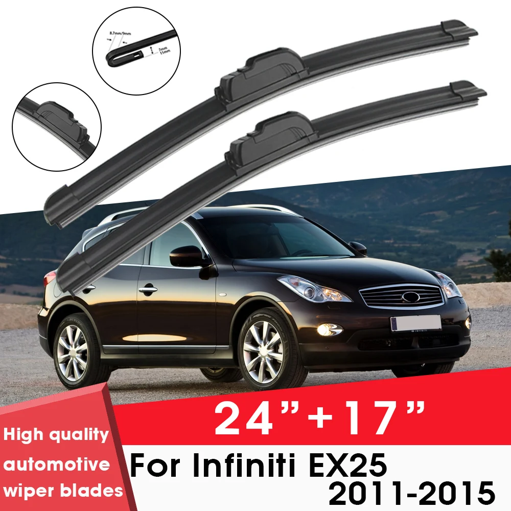 

BEMOST Car Wiper Blades Front Window Windshield Rubber Refill Wiper For Infiniti EX25 2011-2015 24"+17" Car Accessories