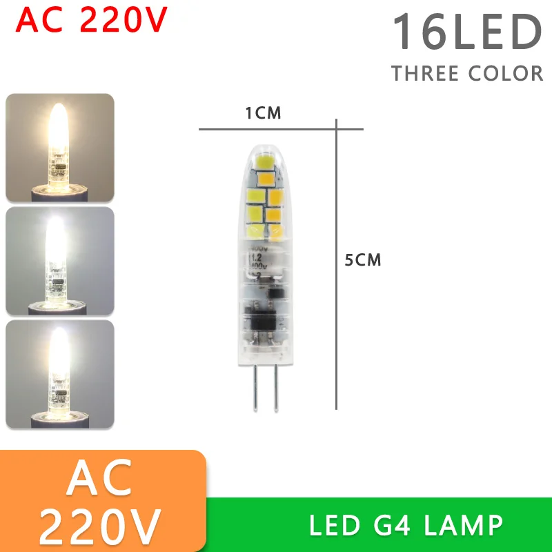 4pcs G9 LED 3W 4W 5W 6W 220V LED G9 Lamp Led bulb SMD 2835 3014