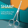 1pc Round Head Safety Cuticle Manicure Scissors Professional Small Clipper Eyebrow Nose Hair Cut Trimming tweezers 1
