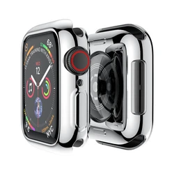 Premium Full TPU Bumper Cover Screen Protector for Series 4 5 6 SE 40MM (Silver)