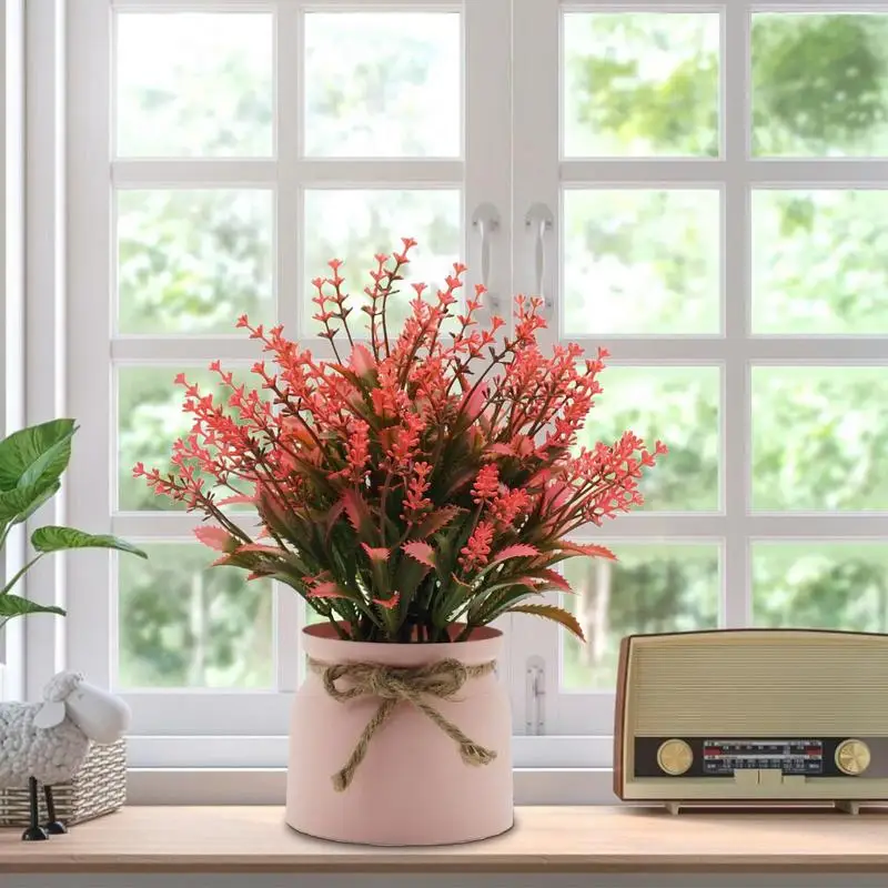 Realistic Small Artificial Flower Potted Plant