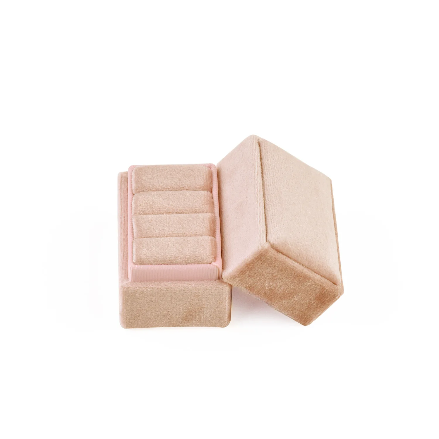 Velvet Ring Box for 3 Rings Earing Holder Ring Display High Quantity Ring Storage