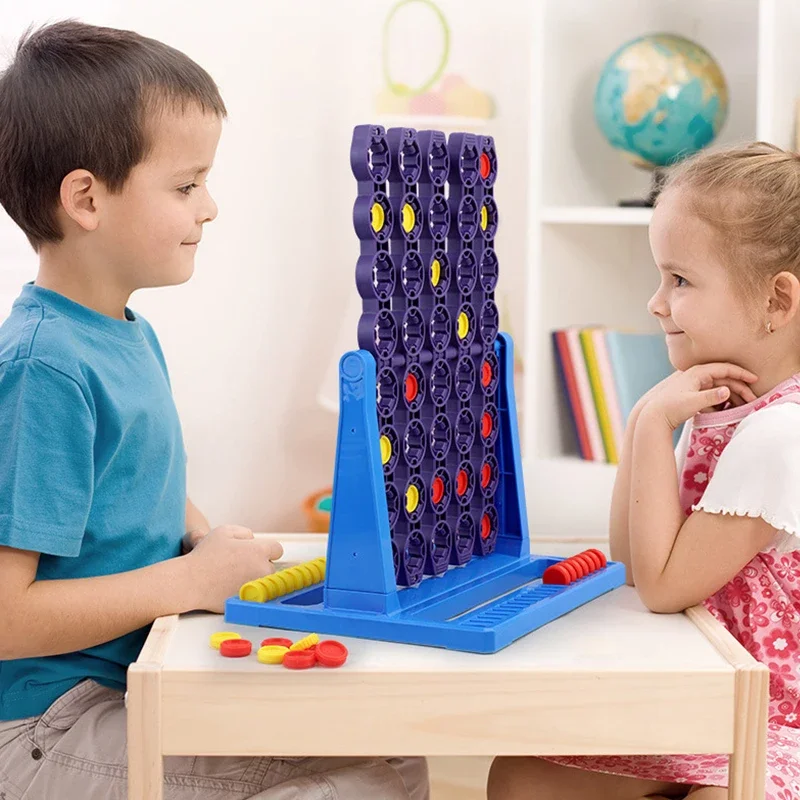 Connect 4 Spin Game Four In A Row Rotating Chessboard 2 Player Board Games for Family Kids Funny Board Game Puzzle Toys Kid Gift 2