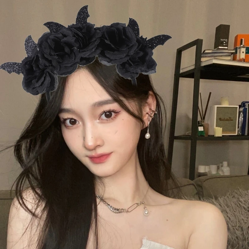재미 있은 악마 머리띠 할로윈 파티 코스프레 의상 모자를 쓰고 있죠 헤어 액세서리 할로윈 의상 헤어 밴드 E0BE