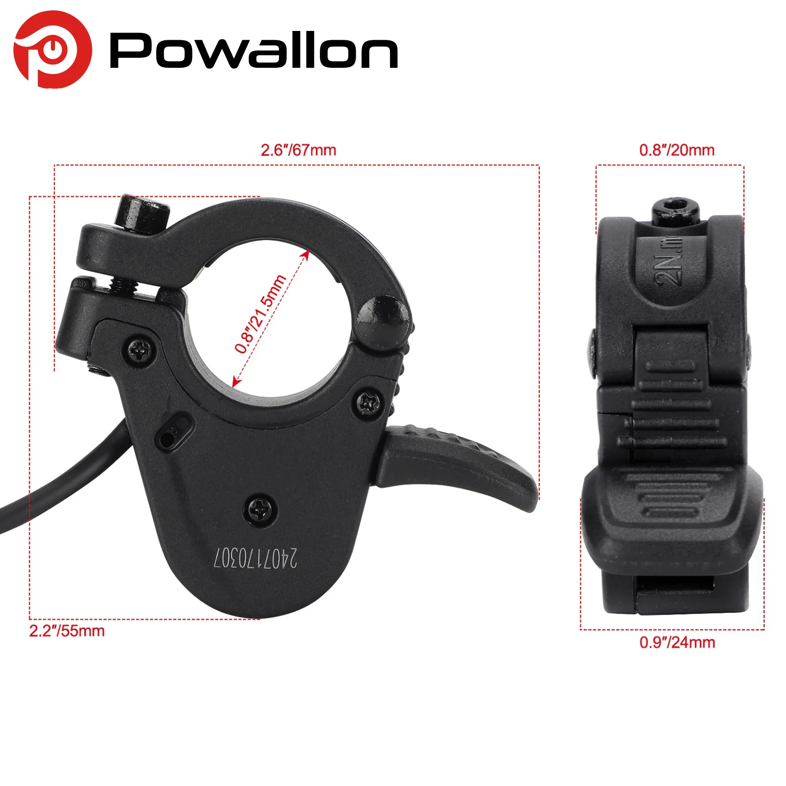 Enhanced Electric Bike Fast Release Thumb Throttle - Speed Accelerator
