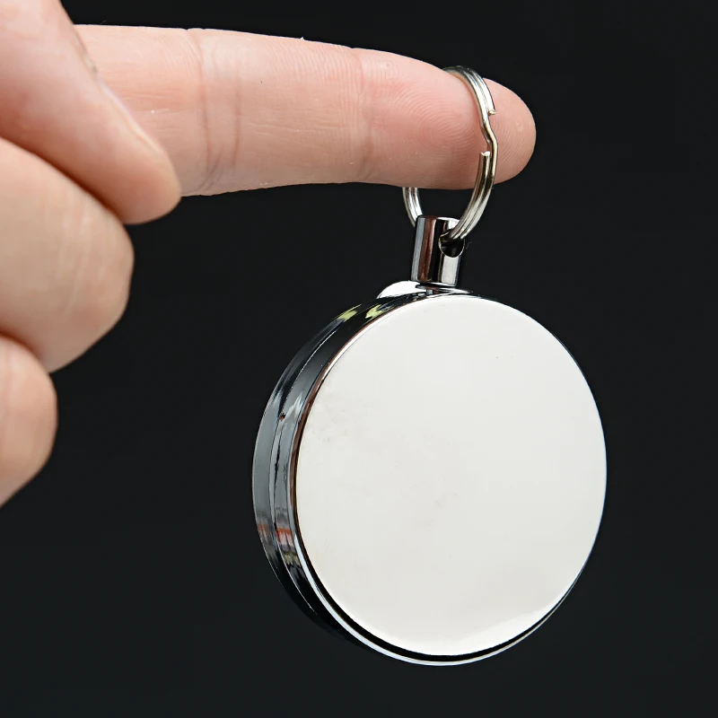 헤비 듀티 개폐식 키 체인, 도난 방지 키체인, 카라비너 포함, 최대 확장 길이 26 인치 개폐식 배지 홀더 끈