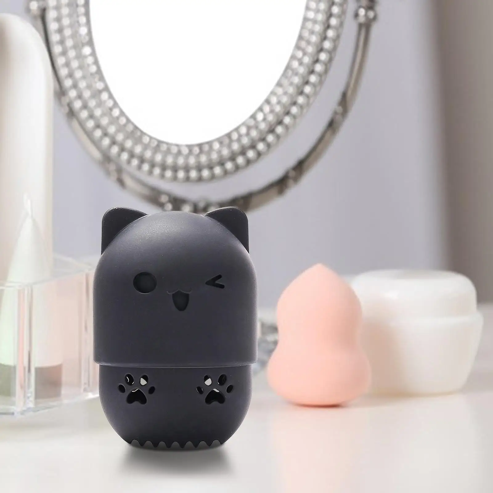 Portable Makeup Sponge Holder Powder Puff Container Make up Egg Storage Box 5