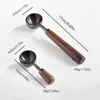 30ml Walnut Wood Coffee Scoop Stainless Steel Long Handle Measuring Spoon for Coffee Tablespoon Kitchen Tool Cafe  Accessories 6