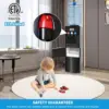 Built-in Ice Maker, Water Cooler Dispenser for 3-5 Gallon Bottle with a Scoop, Ice-Making Chamber, Child Safety Lock (Black) 5