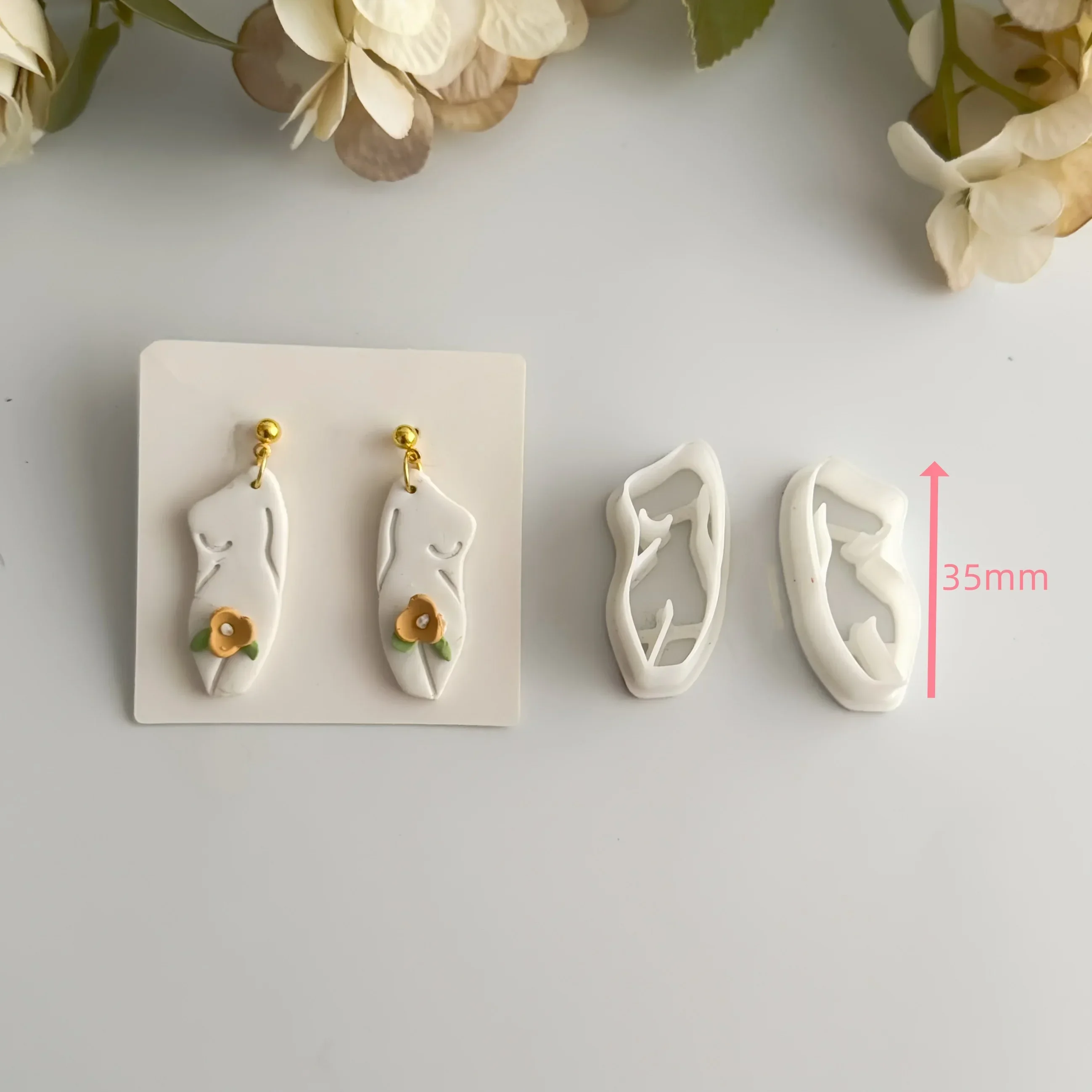 Woman's body Polymer Clay Cutter Clay Tool Diy Earring Pendant Jewelry Molding Cutting Mold Ceramic Tool