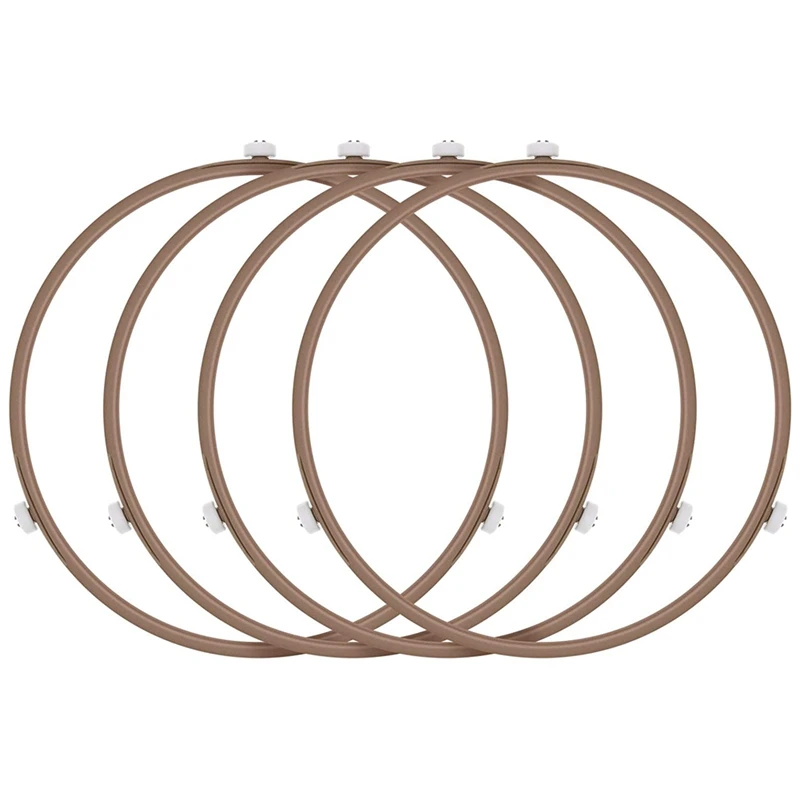 Microwave Roller Ring 4Pack Microwave Oven Turntable Ring Plate Tray Support for Glass Plate Tray Supporting microwave oven spare parts