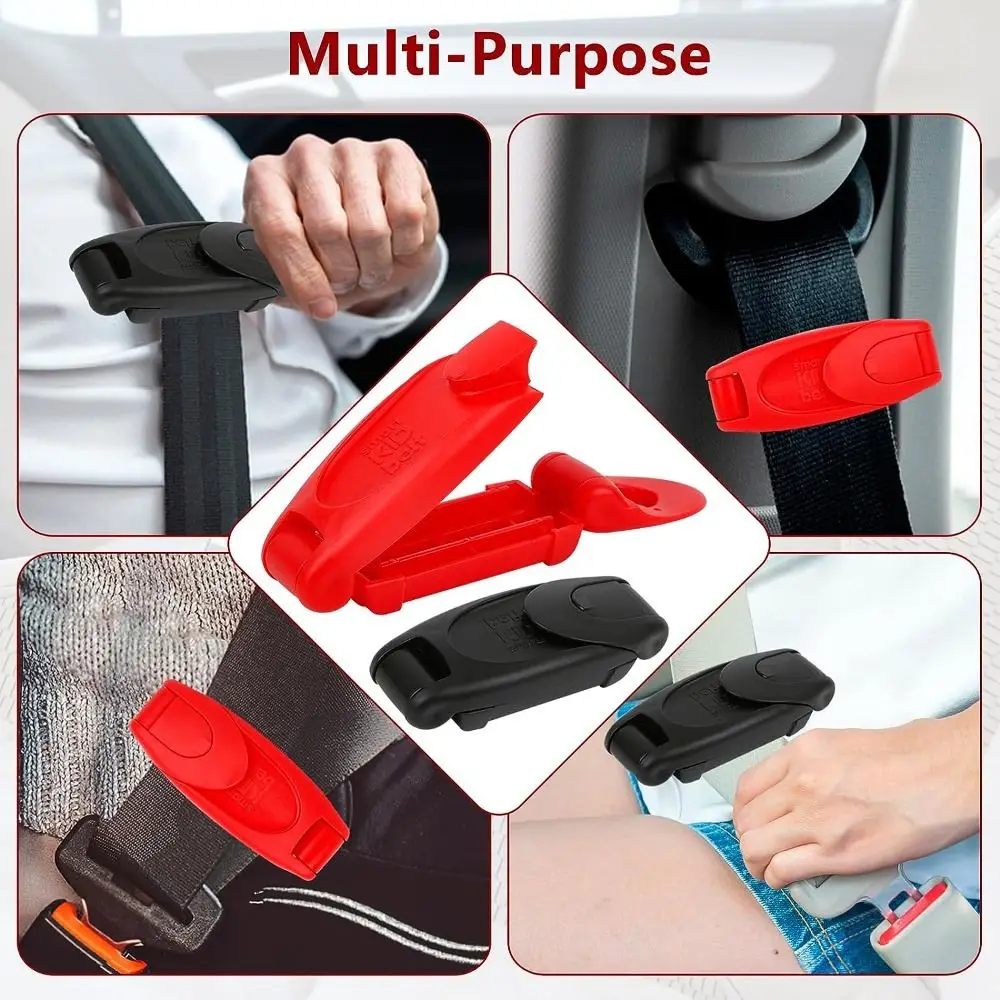 1Pc Car Seat Belt Clips Non-Slip Seat Belt Adjuster Plastic Locking Clip Kids Safety Shoulder and Neck Positioner Car Accessory