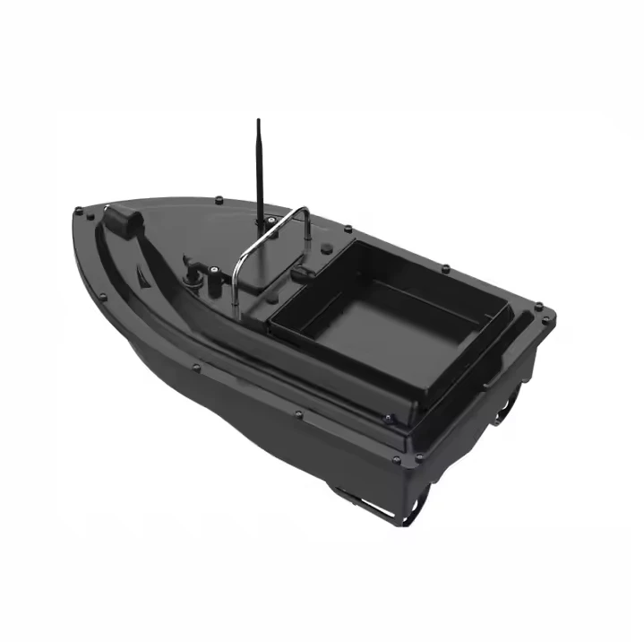 Factory Big Hopper Heavy Carry 500m Trawl 2.4G Two Motors Electric Bait Boat Motor Plastic Boats Small Fishing