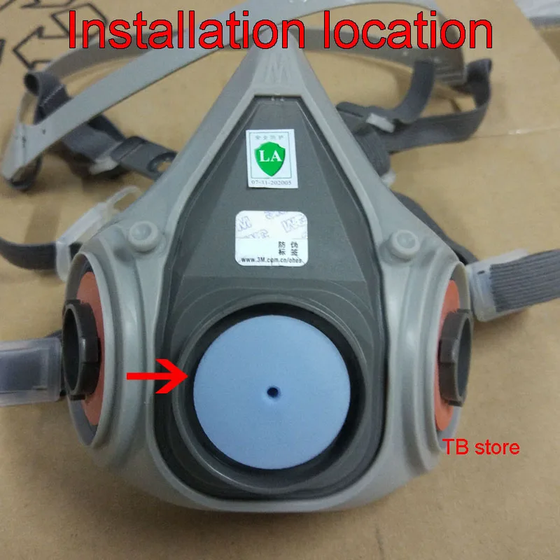 10-20pcs 6889 Breathing valve Gasket 6100/6200/6300 mask Breathing valve piece blue rubber Exhale replace Accessories