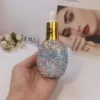 Sparkling Diamond Glass Oil Dropper Mini Perfume Empty Bottle Portable Rheinstone Travel Essential Oil Storage Jar Dispenser 6