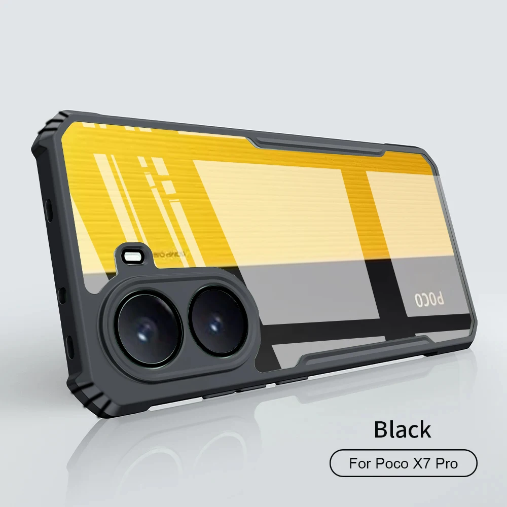 Clear Acrylic TPU Frame Shockproof Phone Cover