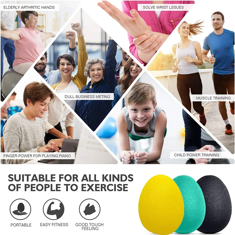 Silicone Grip Strength Equipment for Golfers Grip Strength Devices for Gym Fitness Grip Strength Equipment and Pressure Reducers