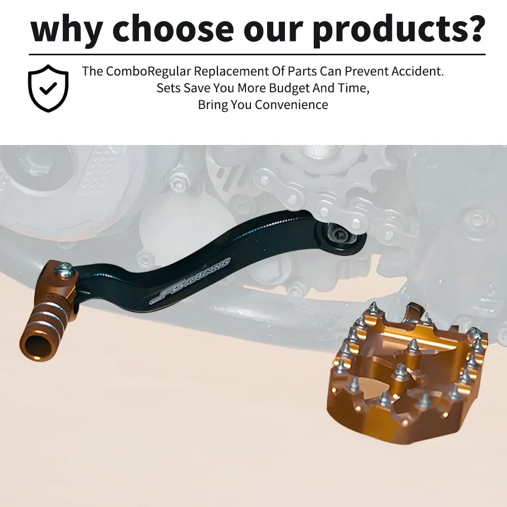 Motorcycle Gear Shift Foot Lever Footpegs Footrests Foot Pegs Pedals For KTM SX EXC EXCF SXF XCF 250 300 350 motorcycle accessories motorcycle footrests motorcycle foot pedals