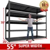 55" W Storage Shelves 3000LBS Heavy Duty Shelving 5 Tier Adjustable Metal Shelving Unit for Storage Rack Garage Shelves 2
