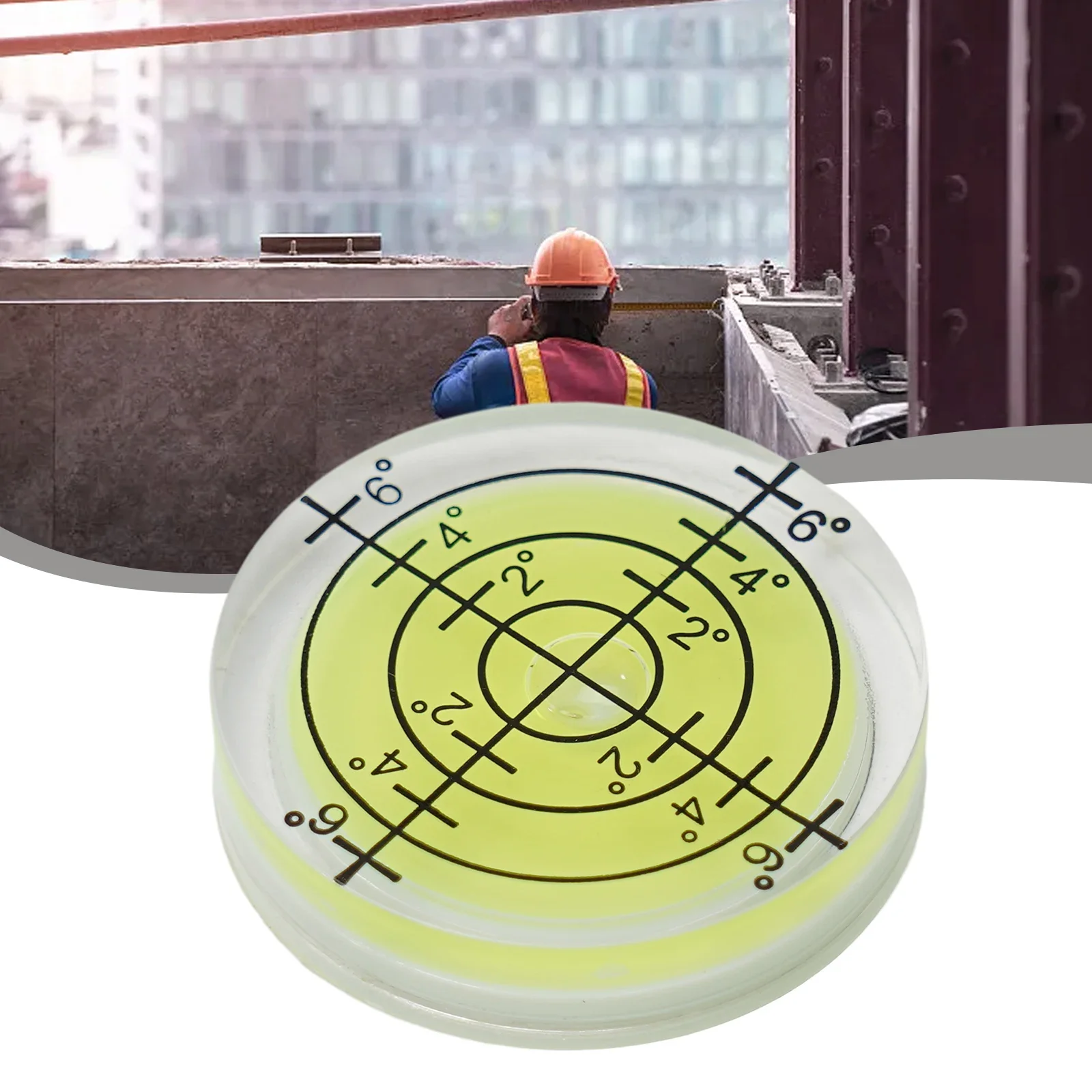 

Precision Bubble Degree Mark Level Meter Circular Measuring Bubble Level Acrylic Spirit Level Measuring Tool Part