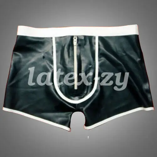 100% latex rubber handsome shorts boxer with hip , size S-XXL