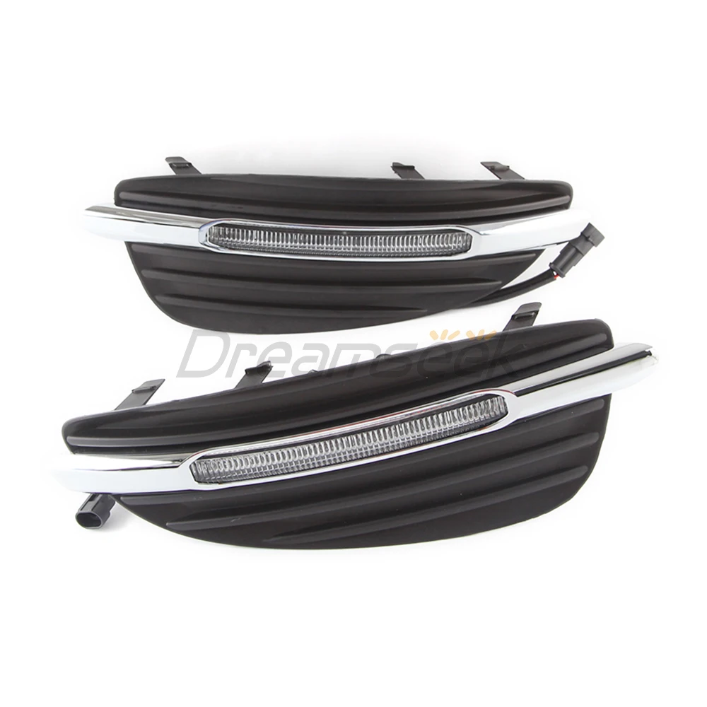 LED Daytime Running Light for Mercedes-Benz V-Class V260 V250 2016-2018 DRL Daylight Driving Fog Lamp with Turn Signal Headlight