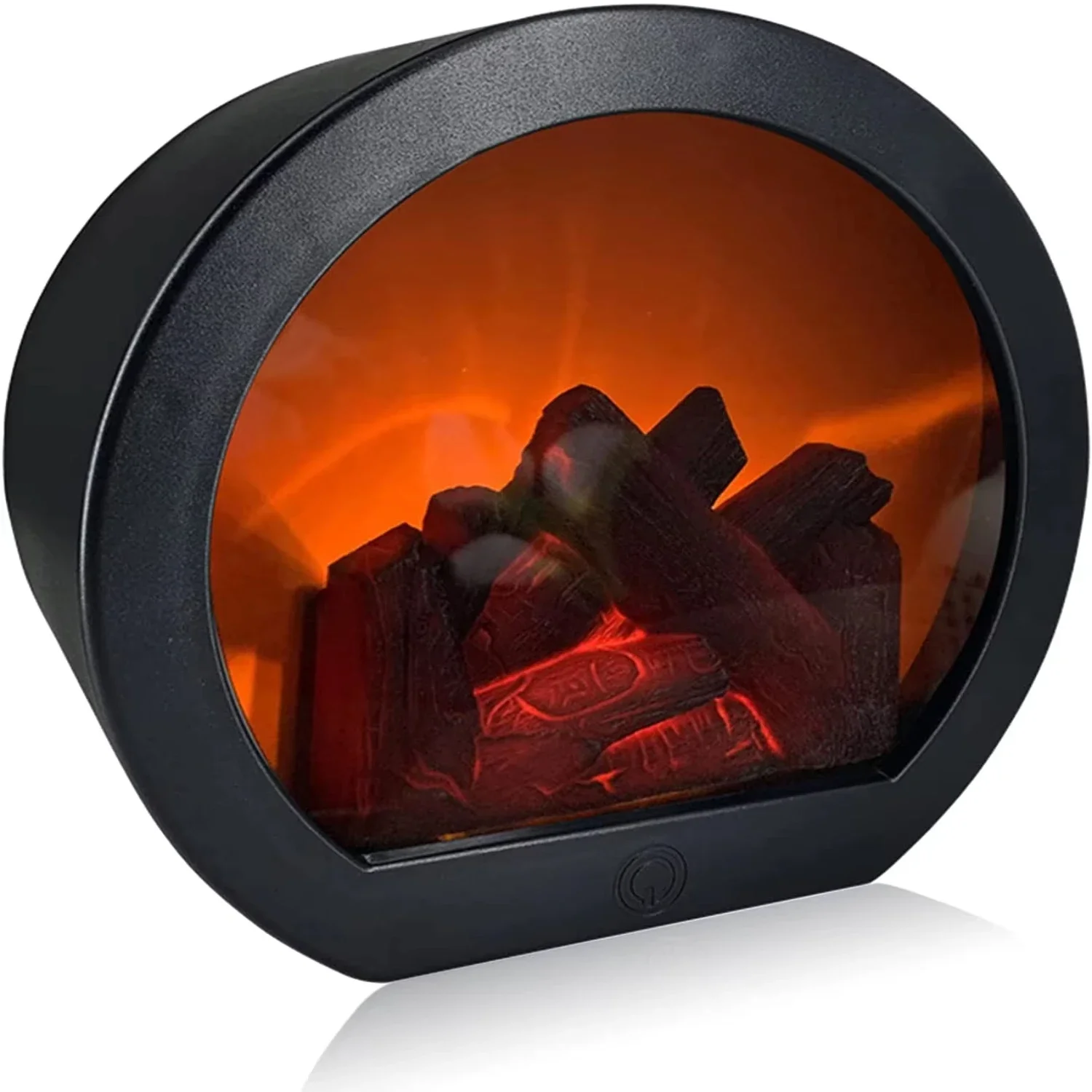 LED Flame Fireplace Decorative Wind Lamp Indoor Intelligent Touch Switch Battery Powered Fireplace Lanterns