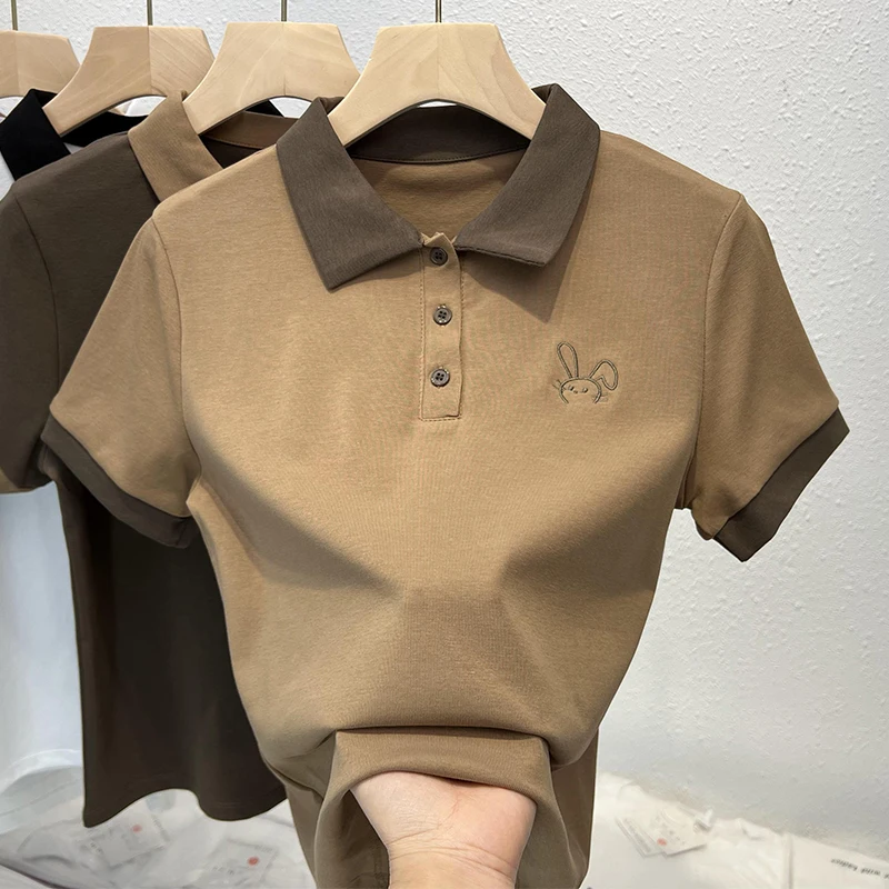 Women Golf Polo Shirt Summer Short Sleeves