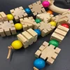 Parrot Toys, Five Pointed Star Rings, Bird Supplies, Tools, Chew Swings, Wooden Medium To Large Bird Toys Parrot Toys 3