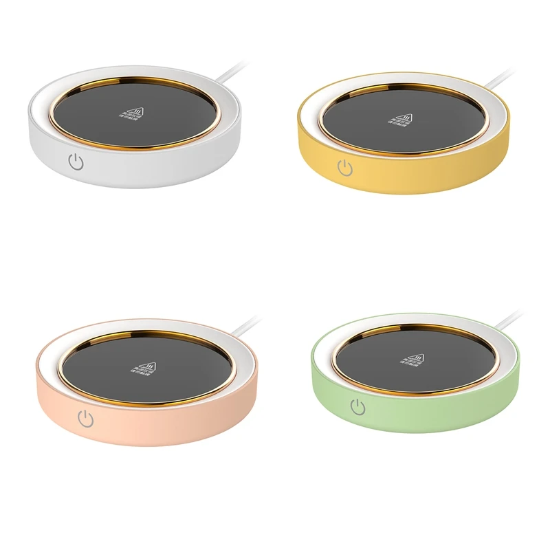 

Кружка-подогреватель для кофе и чая, настольная, с автоматическим отключением, подогревающая тарелка с ночным светильником светится с вилкой Стандарта США