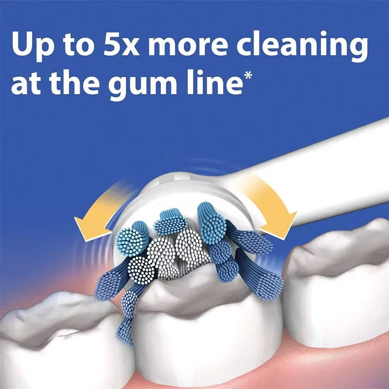 Replacement Toothbrush Heads 4pcs EB50 Cross Action Replacement Brush Heads For Oral B D12 D16 D100 3757 3709 pro3 pro1max electric toothbrush