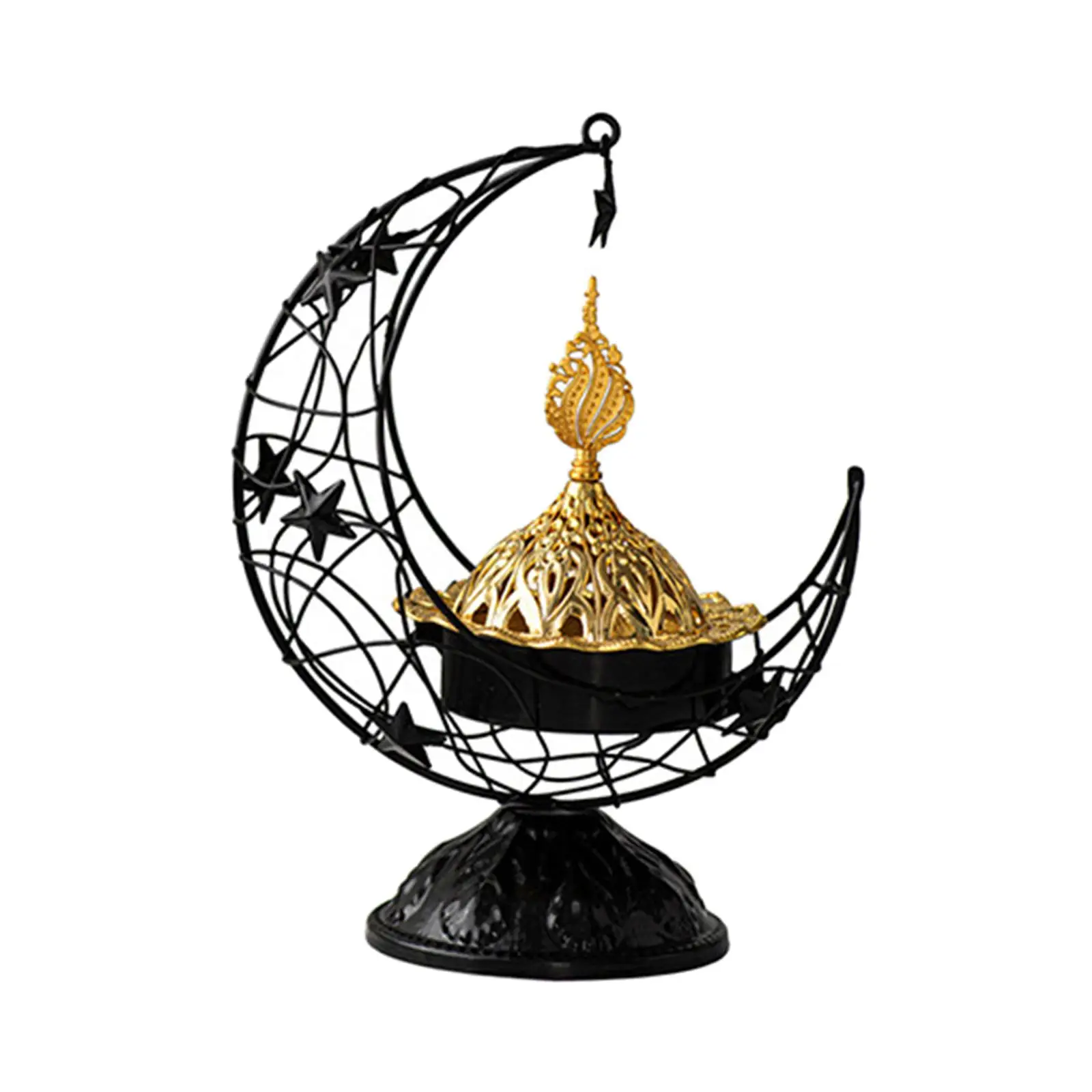 Arabic Incense Burner Antique Candlestick Holder for Mantel Home Living Room