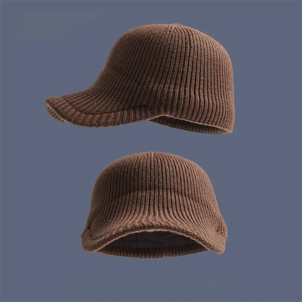 Trendige, vielseitige Baseballkappe im alten Geldstil, verstellbare Elastizität, Wollmütze, warm, einfarbig, Reitmütze, Unisex – Detail 14