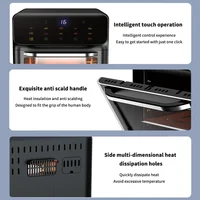 10L Large Capacity Electric Air Fryers Oil-free Automatic Household Kitchen 360°Baking Convection Oven Deep Fryer without Oil 4