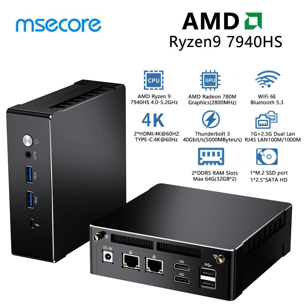 Новый мини-ПК AMD Ryzen 9-7940HS