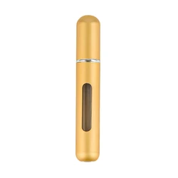 Compact Refillable Perfume Atomizer with Spray Pump (8ml Matte Light Gold)