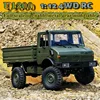 Rc Electric Off-Road Cremlimbing Ote Control Car  1:12 U1300 Unimog Abs Plastic Armygreen Toy Model Remote Control Kid Xmas Gift 6