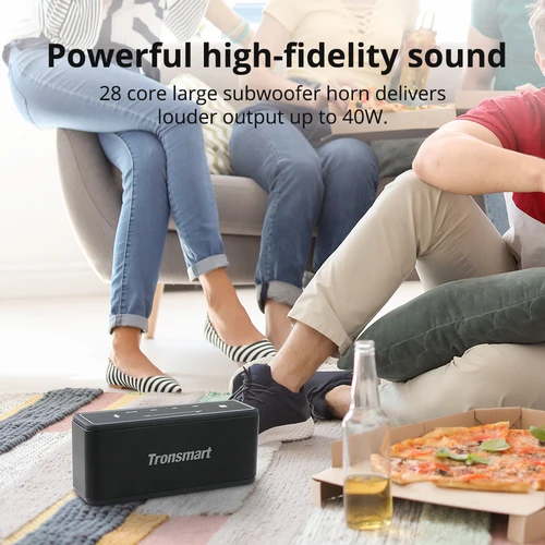 Tronsmart 메가 블루투스 스피커, 터치 컨트롤 사운드 바, 음성 어시스턴트, NFC,MicroSD 지원, 40W 휴대용 스피커 6