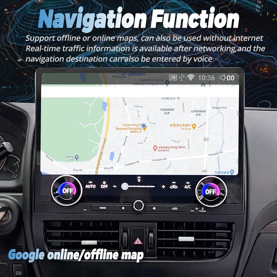 16.8" For Toyota Prado 120 2002-2009 For Lexus Gx470 Android 13 Car Radio Touch