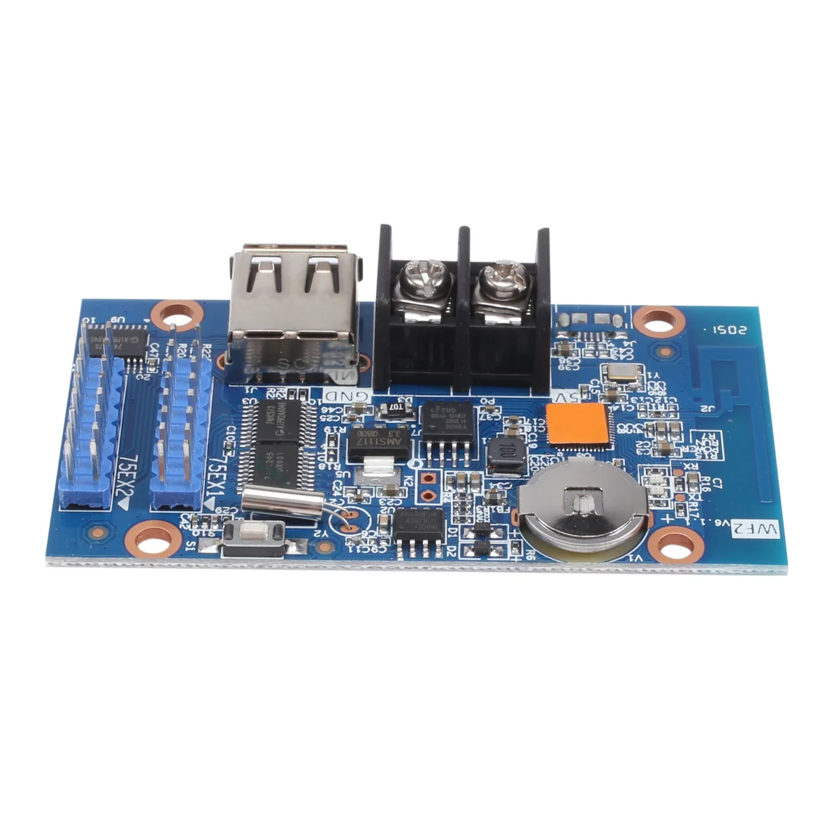 

HD-WF2 асинхронный 768Wx6 4H пикселей 2XHUB75 RGB, семь цветов, маленькая фотография, карта управления Wi-Fi