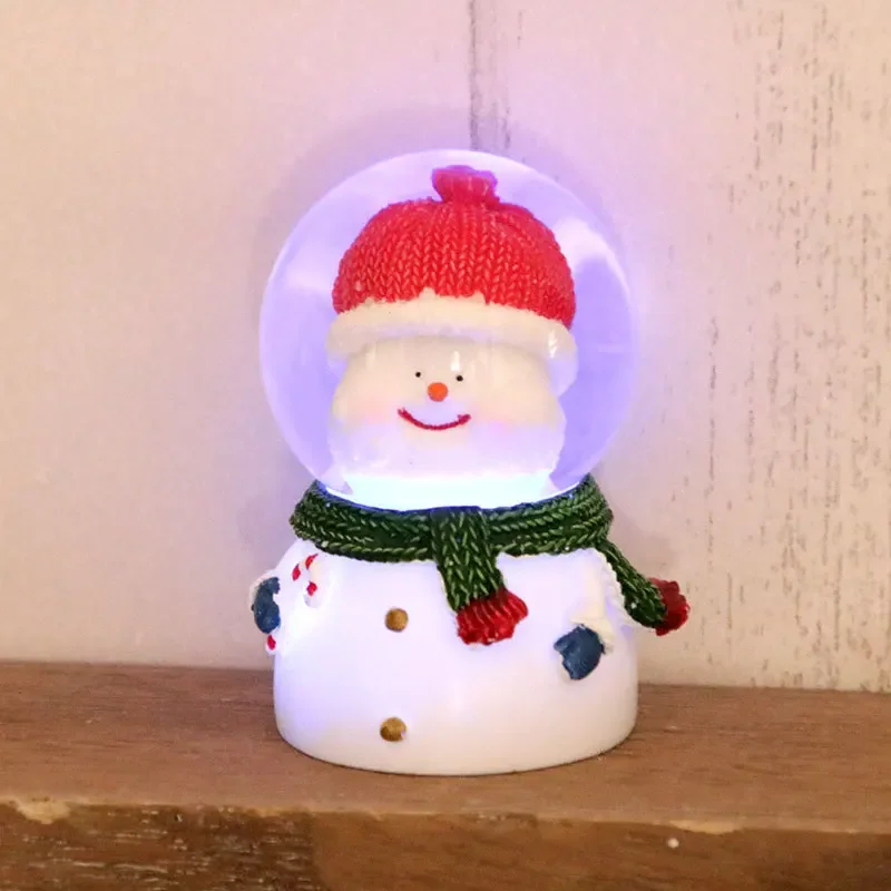 thumbnail image 1 of Bola de cristal con iluminación colorida para Navidad, bola de cristal, bola de nieve, árbol de Navidad, Papá Noel, muñeco de nieve, decoración, manualidades para el hogar, 1 of 5