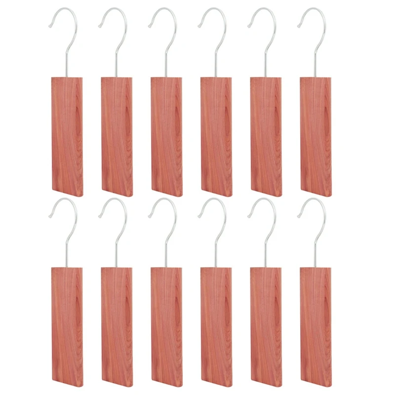 

Hanger Ups For Closet, Blocks For Clothes Storage, Red Cedarwood Chips For Wardrobe, 12PCS